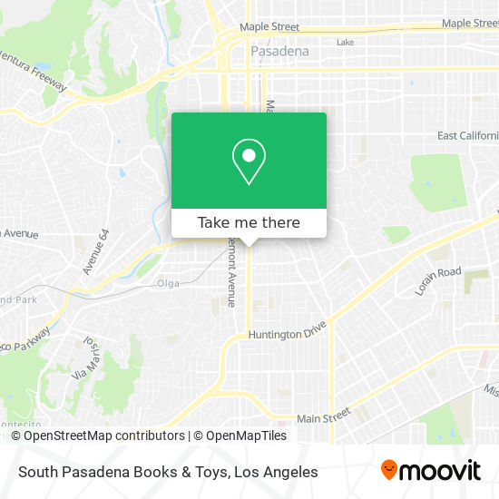 South Pasadena Books & Toys map