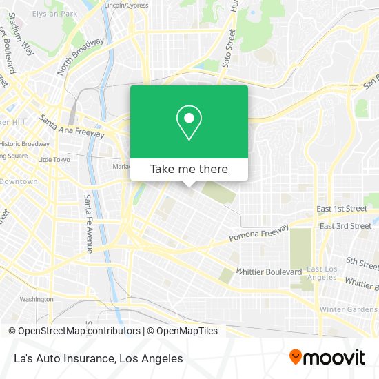 La's Auto Insurance map