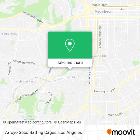 Mapa de Arroyo Seco Batting Cages