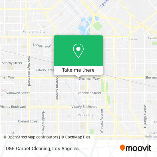 D&E Carpet Cleaning map