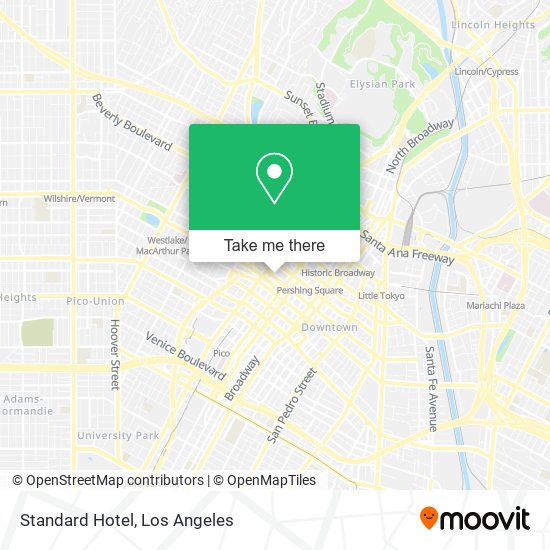 Mapa de Standard Hotel