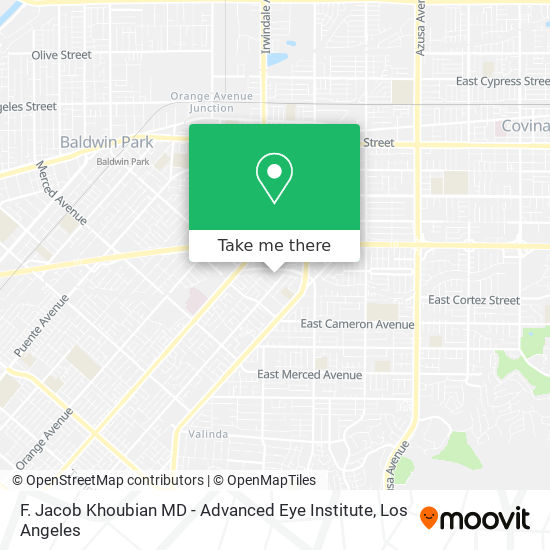 Mapa de F. Jacob Khoubian MD - Advanced Eye Institute