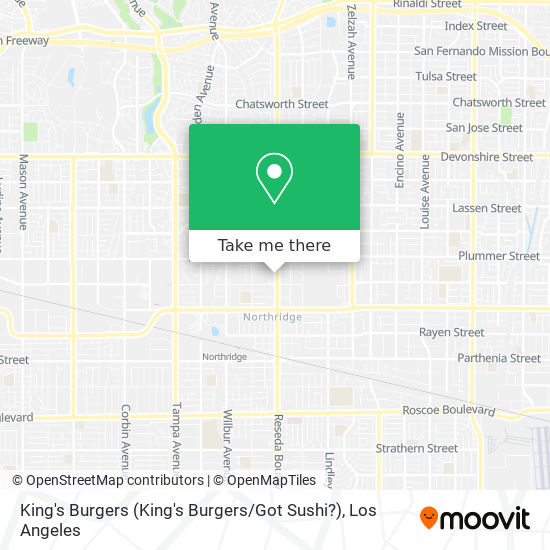 King's Burgers (King's Burgers / Got Sushi?) map