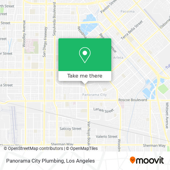 Mapa de Panorama City Plumbing