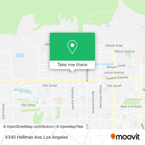 Mapa de 6340 Hellman Ave