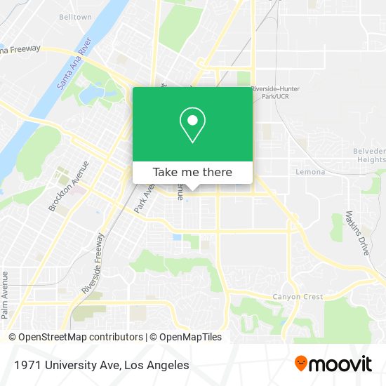 1971 University Ave map