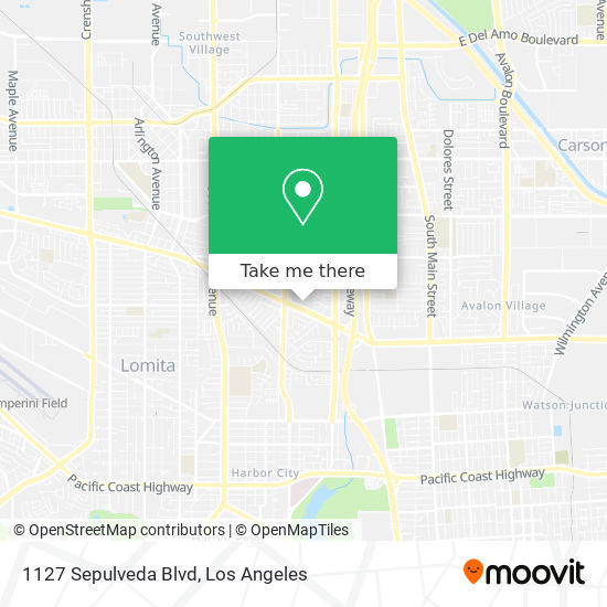 Mapa de 1127 Sepulveda Blvd