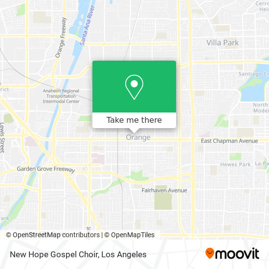 Mapa de New Hope Gospel Choir