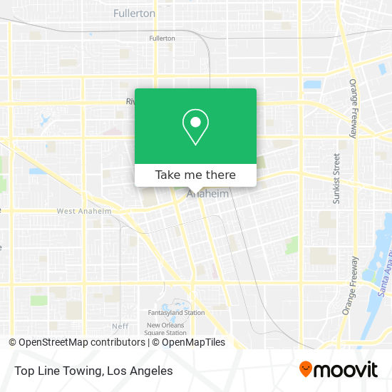 Top Line Towing map