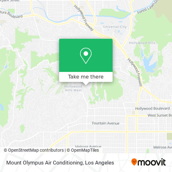 Mount Olympus Air Conditioning map
