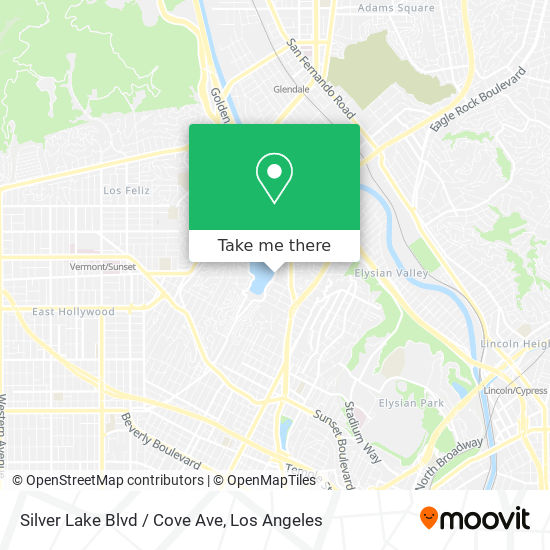 Silver Lake Blvd / Cove Ave map