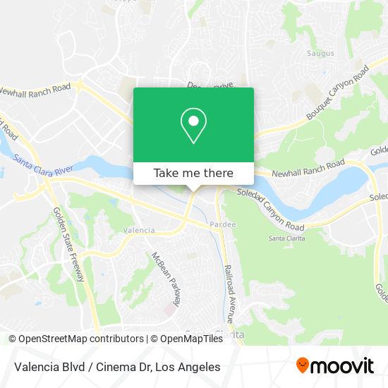 Mapa de Valencia Blvd / Cinema Dr