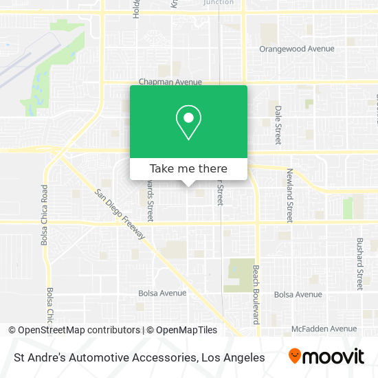 St Andre's Automotive Accessories map