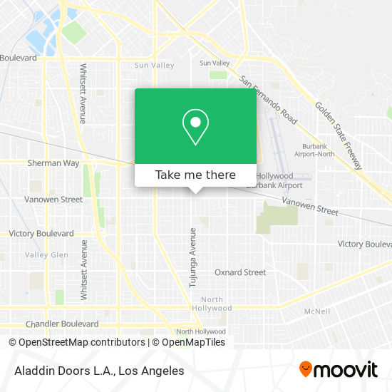Aladdin Doors L.A. map