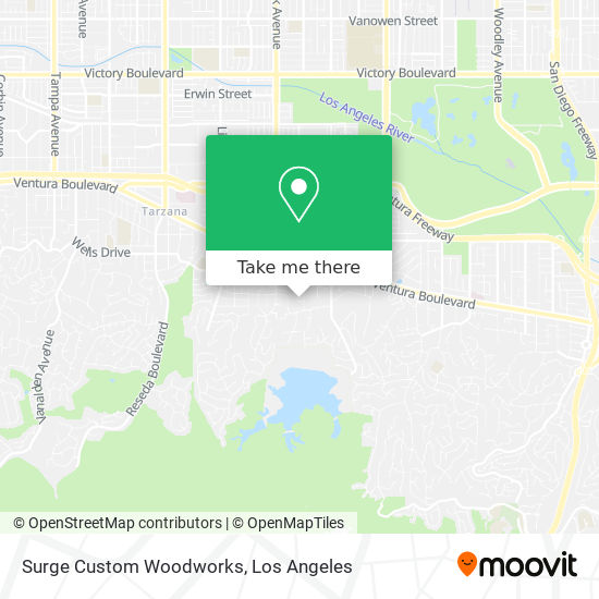 Surge Custom Woodworks map