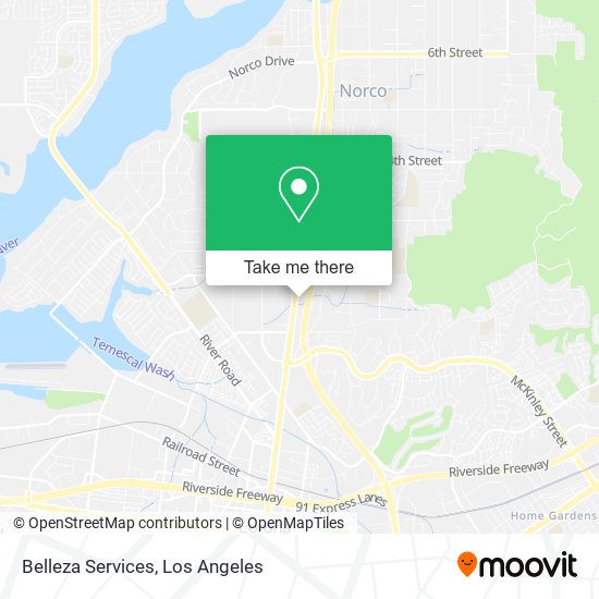 Belleza Services map