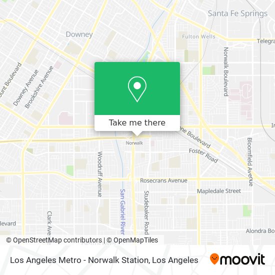 Los Angeles Metro - Norwalk Station map