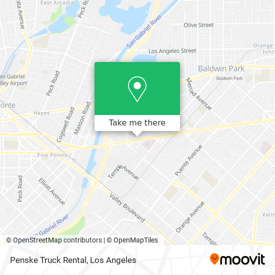 Mapa de Penske Truck Rental