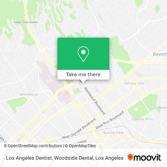 Mapa de Los Angeles Dentist, Woodside Dental