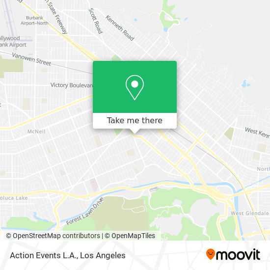 Action Events L.A. map