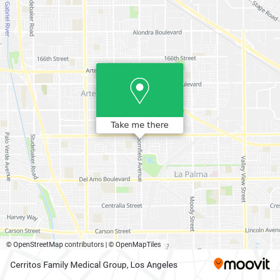 Mapa de Cerritos Family Medical Group