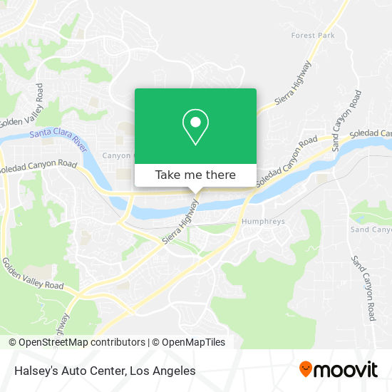 Halsey's Auto Center map