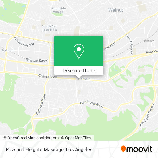 Rowland Heights Massage map