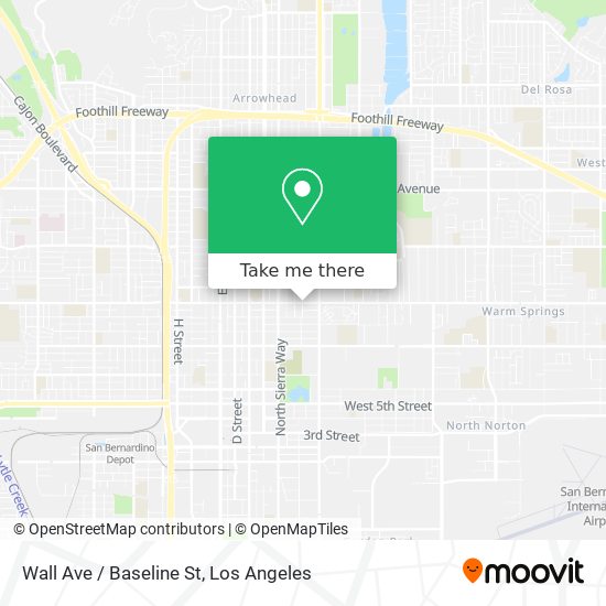 Wall Ave / Baseline St map