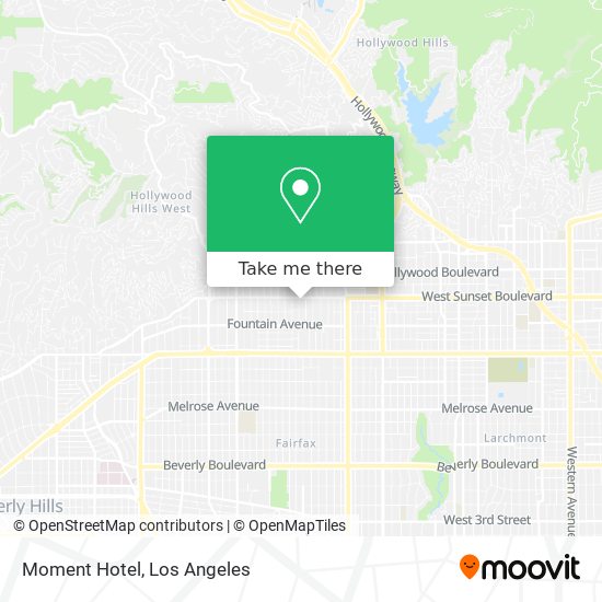 Moment Hotel map