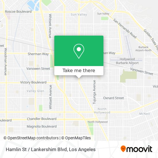 Hamlin St / Lankershim Blvd map