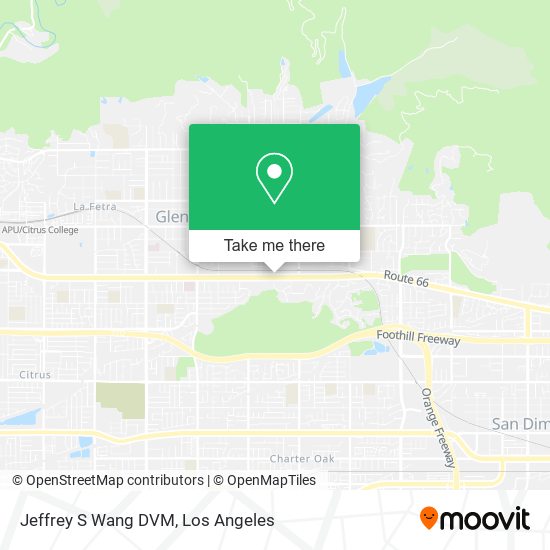 Jeffrey S Wang DVM map