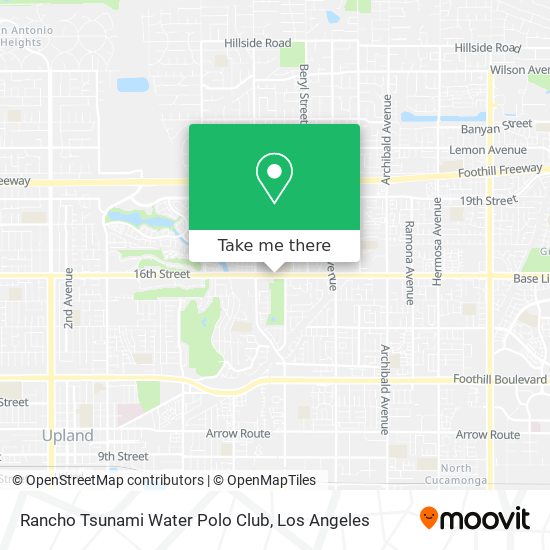 Mapa de Rancho Tsunami Water Polo Club