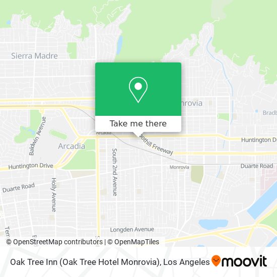 Mapa de Oak Tree Inn (Oak Tree Hotel Monrovia)