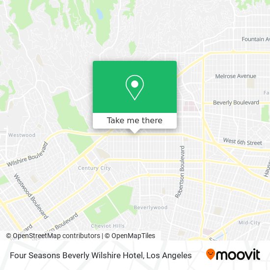 Mapa de Four Seasons Beverly Wilshire Hotel