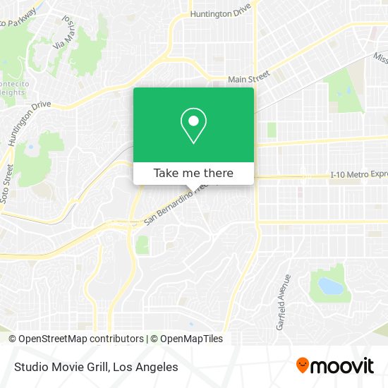 Mapa de Studio Movie Grill