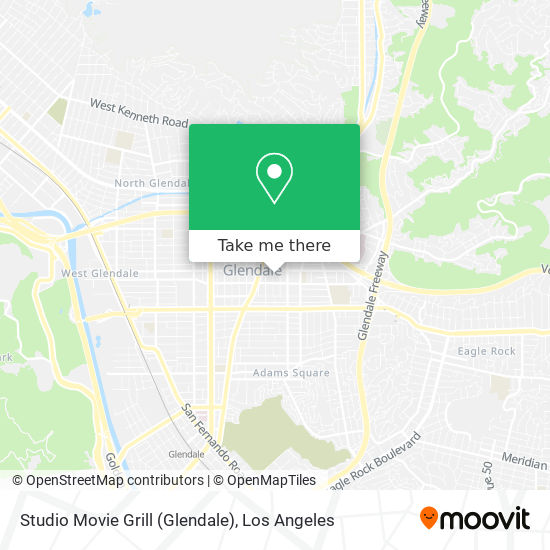Mapa de Studio Movie Grill (Glendale)