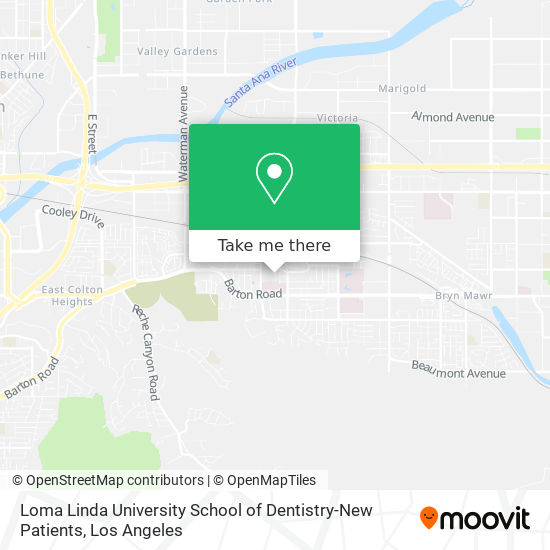 Loma Linda University School of Dentistry-New Patients map