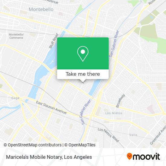 Maricela's Mobile Notary map