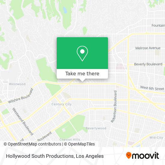 Mapa de Hollywood South Productions