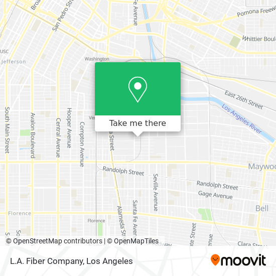 Mapa de L.A. Fiber Company