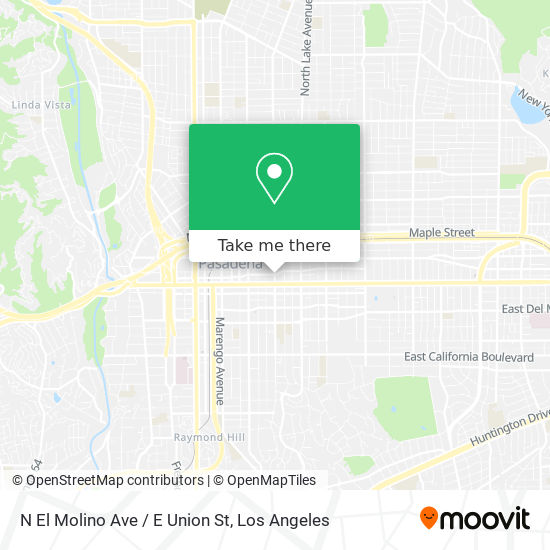 N El Molino Ave / E Union St map