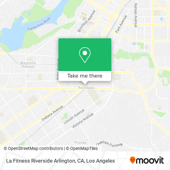Mapa de La Fitness Riverside Arlington, CA