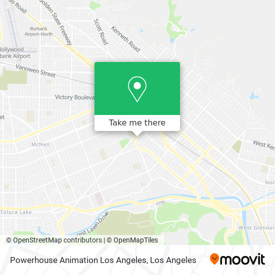 Powerhouse Animation Los Angeles map