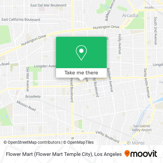 Mapa de Flower Mart (Flower Mart Temple City)