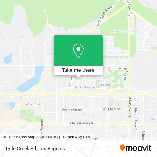 Lytle Creek Rd map
