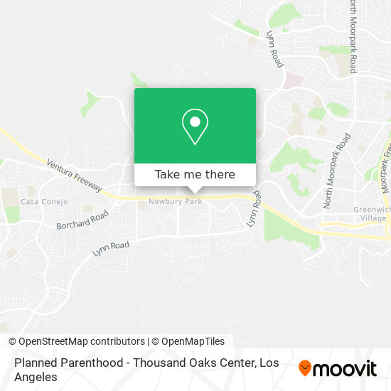 Mapa de Planned Parenthood - Thousand Oaks Center