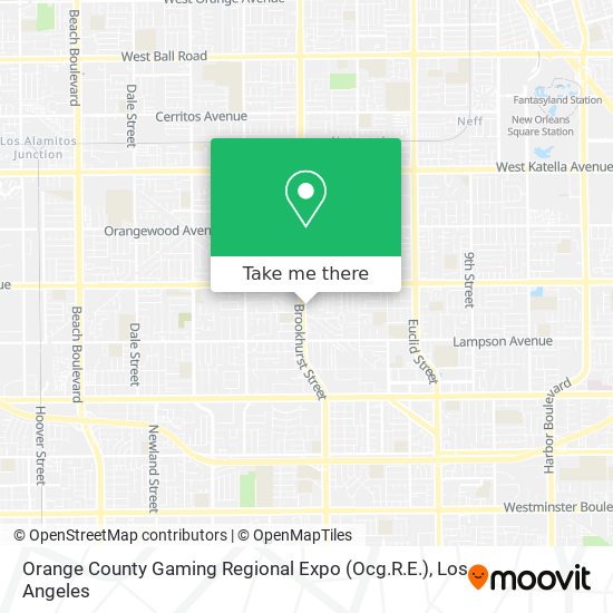 Mapa de Orange County Gaming Regional Expo (Ocg.R.E.)