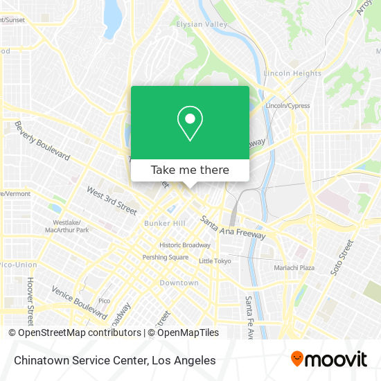 Chinatown Service Center map