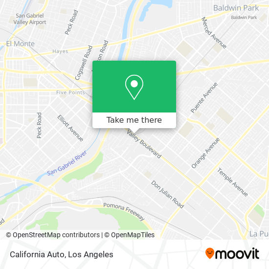 California Auto map