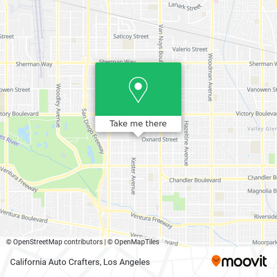 California Auto Crafters map